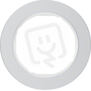 Rámeček, 1-násobný, serie R.classic, Alu elox/bílá lesk BERKER 10112074