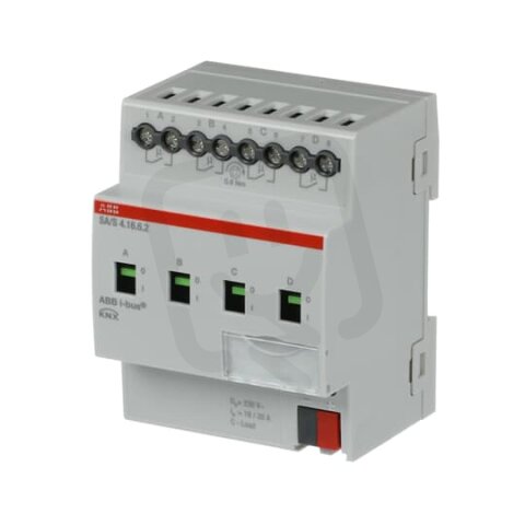 ABB KNX Spínací akční člen 4násobný 16/20A C-zátěž SA/S 4.16.6.2 2CDG110270R0011