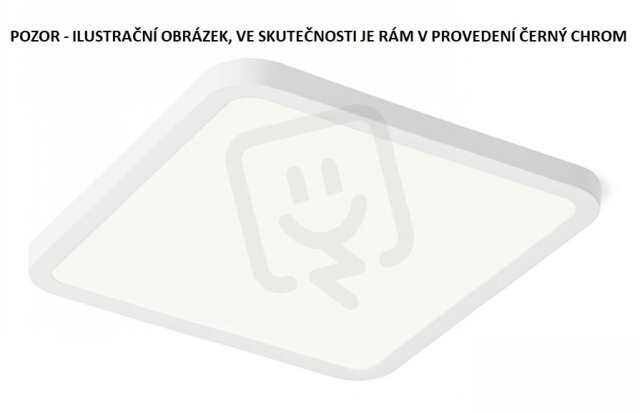 HUE SQ 17 zápustná černý chrom 230V LED 18W 3000K RENDL R12781