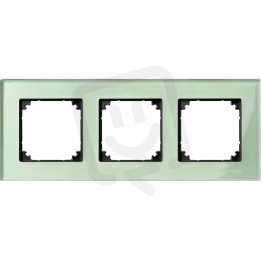 Merten Rámeček trojnásobný M-Elegance, Emerald Green SCHNEIDER MTN404304