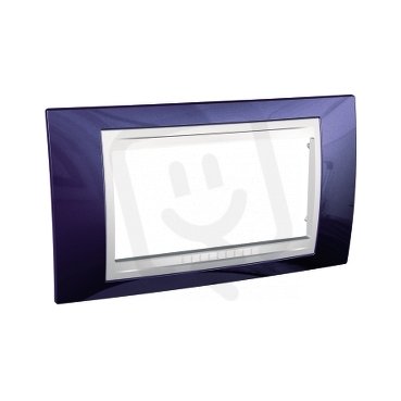 Unica Allegro Krycí rámeček čtyřmodulový, Indigo/Polar SCHNEIDER MGU6.104.842