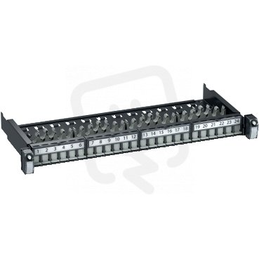 Actassi Propojovací panel 1U 24x RJ45 STP DPM konektorů SCHNEIDER VDIG111241F