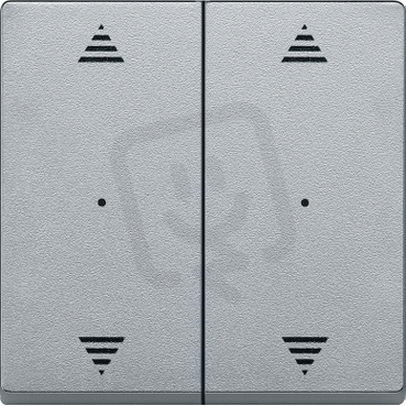 Kryty pro 2-násobný tlač. modul 2xšipky Aluminium System M SCHNEIDER MTN625860