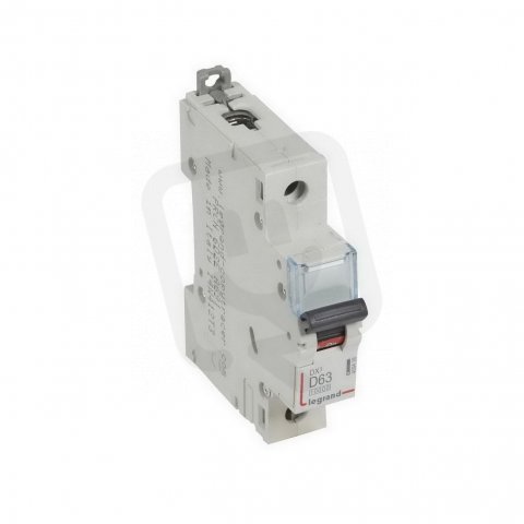DX3 JISTIČ, 1 PÓLOVÝ, CHAR. D,63A 10000A/16KA LEGRAND 409438