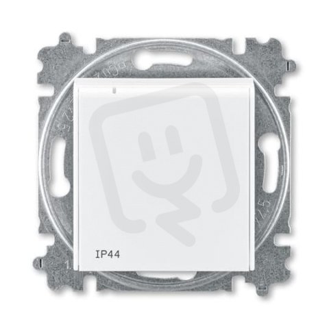 ABB LEVIT Zásuvka s kolíkem s clonkami s víčkem IP44 bílá/bílá 5519H-A02997 03