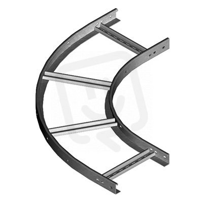 Ohyb kabelové lávky KLLH, šířka 300mm, Sendzimir HL SYSTEM HL OHKLLH45.300