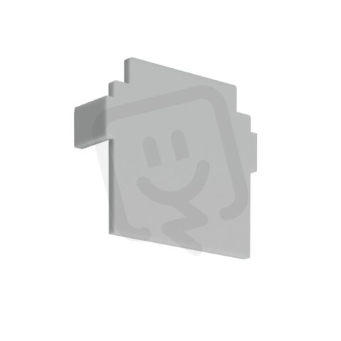 Záslepka KLUŚ TEKNIK-ZM pro AL profil, šedá /24264/ ALUMIA C24264C02