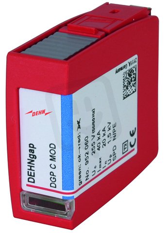 Svodič přepětí ochranný modul s N-PE jiskřištěm N-PE pro DEHNgap C S 952060