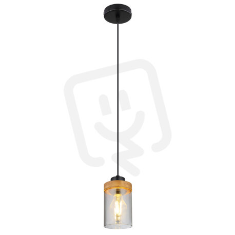 Závěsné svítidlo FINCA černá 1xE27, max. 40W 230V GLOBO 15557H