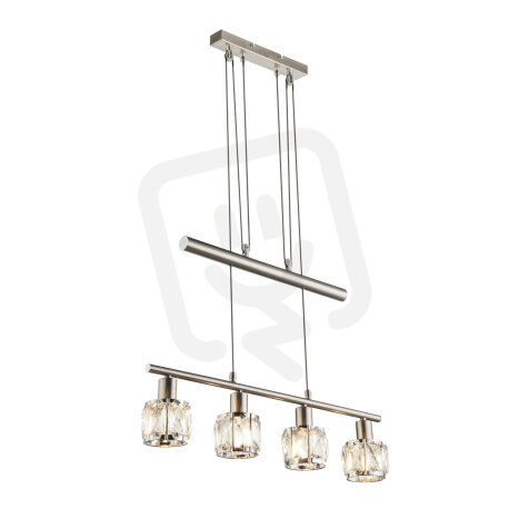 Závěsné svítidlo KRIS nikl 4xE14, max. 40W 230V GLOBO 54356-4Z