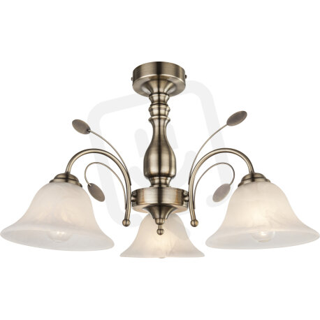 Stropní svítidlo POSADAS mosaz 3xE27, max. 60W 230V GLOBO 69007-3