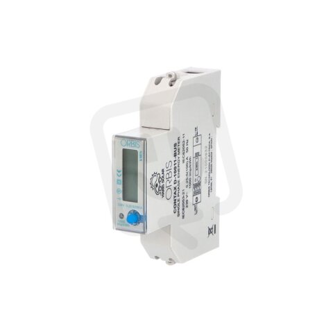Elektroměr ORBIS CONTAX D-10011 BUS 100A, RS485 Modbus, 1mod., LED LCD, 1-fáz.