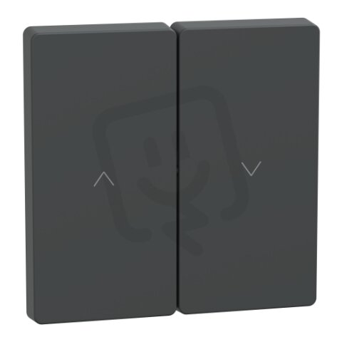 Kryt Merten D-Life pro žaluziový spínač/tlačítko Antracit SCHNEIDER MTN3855-6034