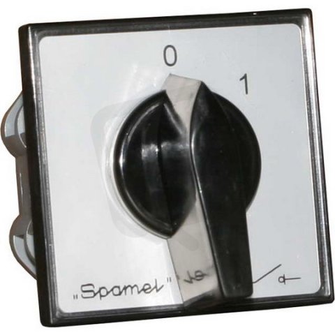 reverzační vačkový spínač 25 A (L-0-P) do panelu SPAMEL L25004003
