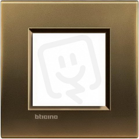 BTICINO LIVINGLIGHT RÁMEČEK HRANATÝ 2MODULOVÝ BRONZ LNA4802BZ