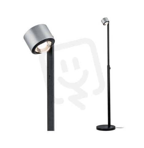 LED stojací svítidlo Aldan 15,5W černá/hliník kartáčovaný stmívatelné 797.17