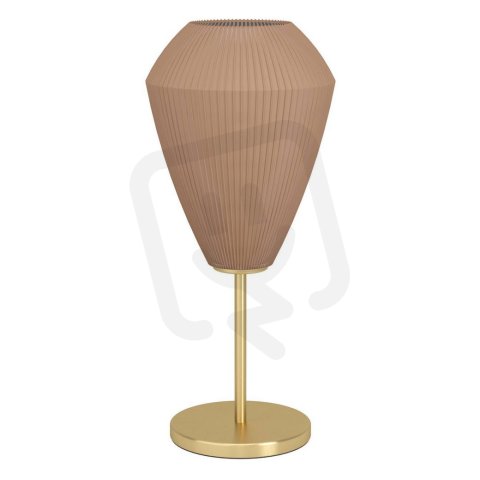 Stolní svítidlo CAPRAROLA kartáčovaná mosaz/písková-satén 1X40W EGLO 900814