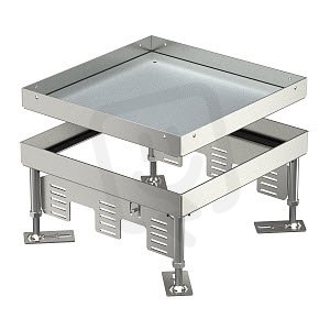 OBO RKN2 9 VS 20 Čtvercová kazeta slepá 243x243mm Nerez ocel