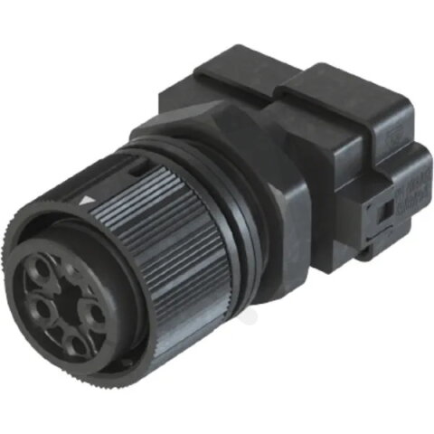 zásuvka vestavná, RST 16i5 BD03H MSW, 5-pólová, černá WIELAND 46.051.M053.1