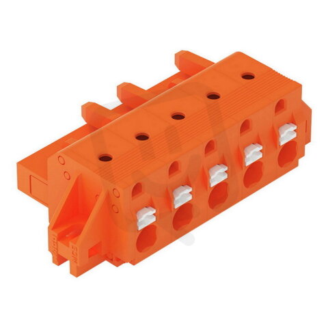 Pružinová svorka CAGE CLAMP oranžová 2,5mm2 5pól. oranžová WAGO 2231-705/031-000