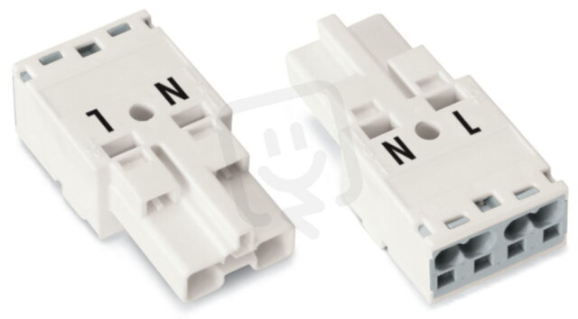 Zástrčka 2pól. Kód. A bílá WAGO 770-232