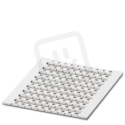 ZBFM 6/WH,LGS:1-100 Označovací štítek 0800284