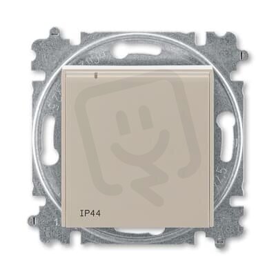ABB LEVIT zásuvka s kolíkem IP44 macchiato/bílá 6619H-A06997 18 (náhrada 5519)
