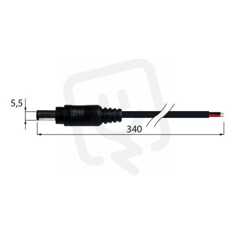 McLED ML-112.004.90.0 Napájecí konektor - vidlice, volný konec