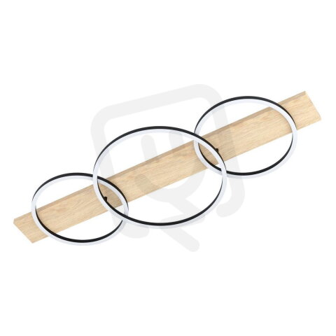 Stropní svítidlo BOYAL LED černá/dub 2X12W IP20 EGLO 901717