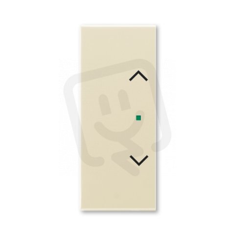 ABB Element Kryt 2násobný levý/pravý symbol žaluzie'' slonová kost/led. bílá