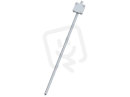 Jednodílný pozinkovaný zemnič se svorkou, L1500, materiál StZn GROMTOR 214012