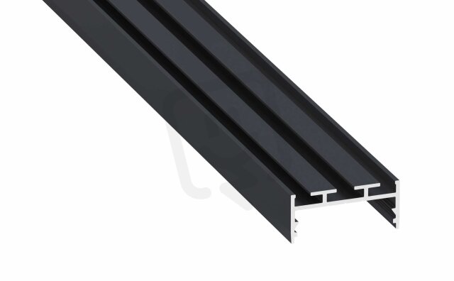Přisazený hliníkový profil AL-PROFIL ARIA ROCK ANTHRACITE LACQUERED 2M GXLP2095