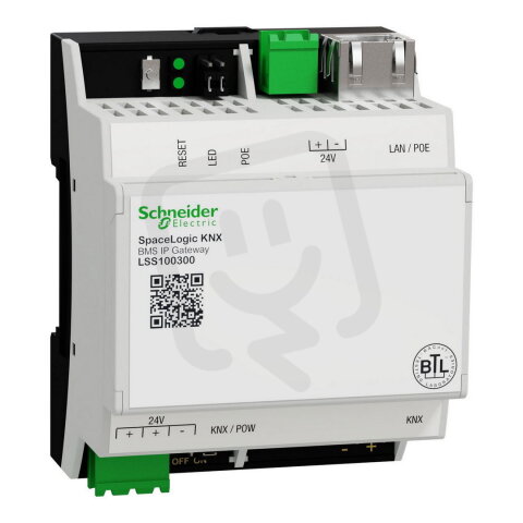 SpaceLogic KNX BMS IP Gateway, certifikace BACnet SCHNEIDER LSS100300