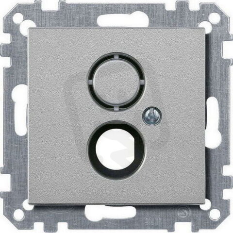 Centrální deska, Merten System M, pro BNC/TNC, aluminium, matný plast 468560