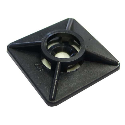 Kabelová příchytka černá 19x19mm UV sam.
