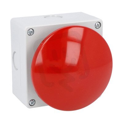 Nouzový spínač s návratem ?90mm, červený