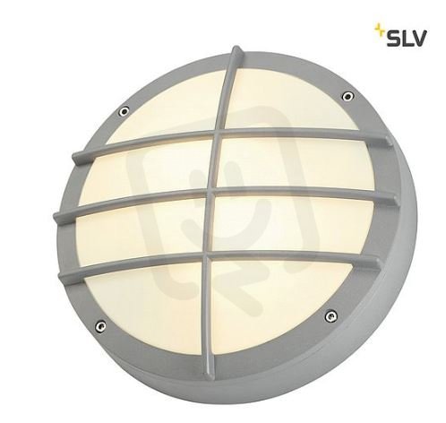 BULAN GRID venkovní nástěnné a stropní svítidlo,IP44,kulaté,stříbrošedé