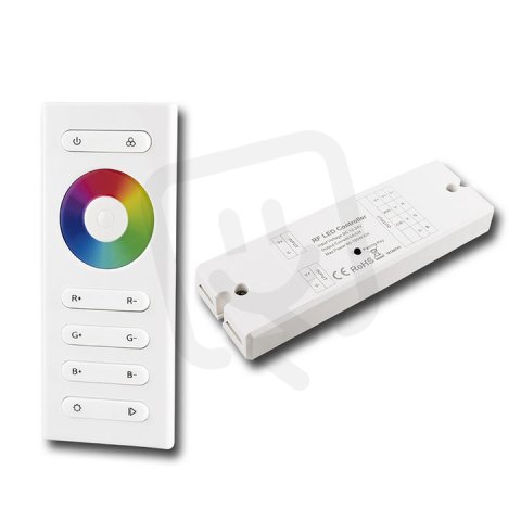 Sada RF ovladač - RGB, 1 zóna, bílý + přijímač MCLED ML-910.546.22.1