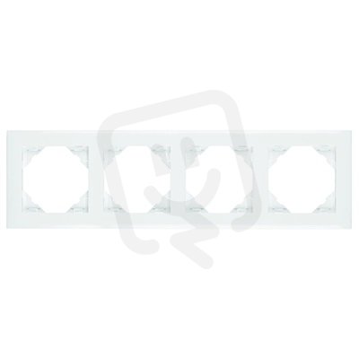 4-rámeček, BASE (plast) 90940 TBR bílá ELKO EP 5603011063269