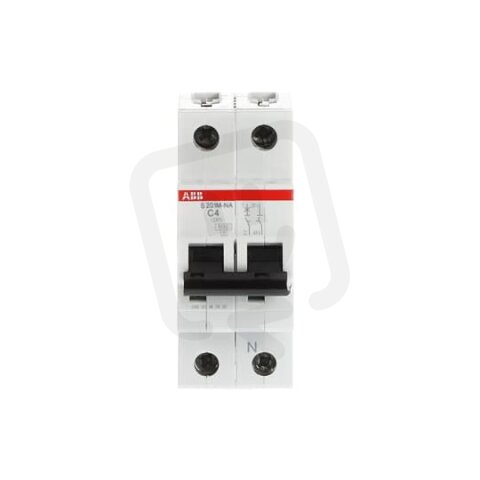 ABB S201M-C4NA jistič 1F odpojení N vodiče (1+NA) 4 A char. C 10kA