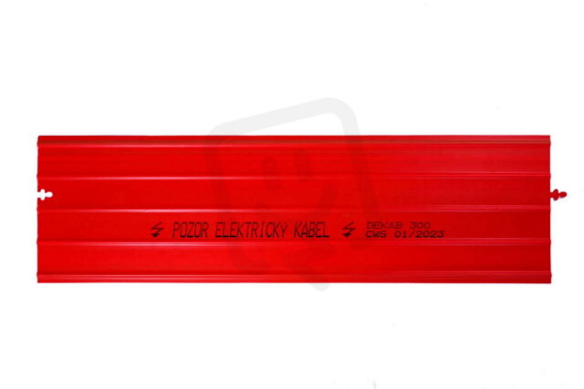 Kabelová krycí deska DEKAB 300/2 mm PVC červená CWS 002006V