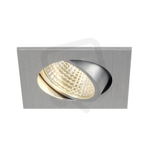 Sada NEW TRIA LED 3W DL SQUARE downlight kartáčovaný hliník 38° 3000K SLV 113966