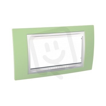 Schneider MGU6.104.863 Krycí rámeček Allegro čtyřmodulový, Manzana/polar