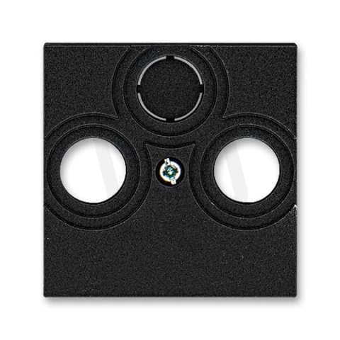 Kryt zásuvky televizní rozhlasové satelitní 5011H-A00300 63 onyx Levit ABB
