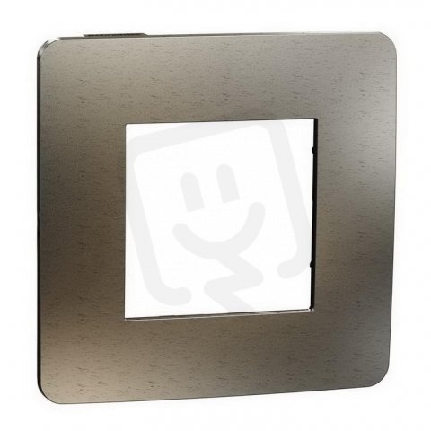Krycí rámeček NOVÁ UNICA STUDIO METAL jednonásobný, Bronze/Černý