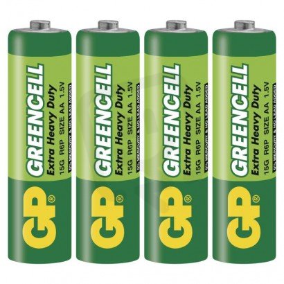 Zinková baterie GP Greencell AA (R6) B1220