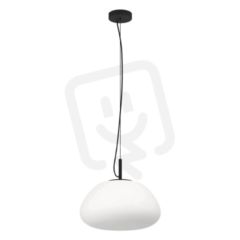Závěsné svítidlo BALMES 1xE27 černá/opálové matné 40W IP20 EGLO 390201