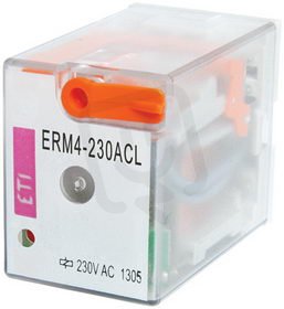 Výkonové paticové relé RERM3-024ACL, 3xCO,16A, 24V AC ETI 002473063
