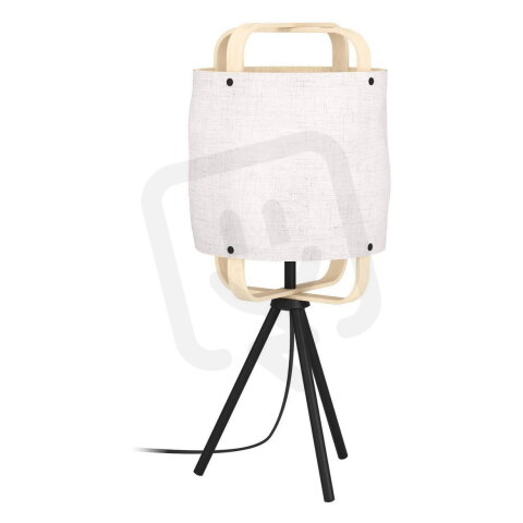 Stolní svítidlo SURFLEET 1xE27 černá/bambus/bílé plátno 1X40W IP20 EGLO 43934