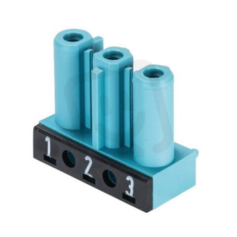 zásuvka do plošného spoje, 3-pól, gesis, vertikální, modrá WIELAND 92.031.0458.0